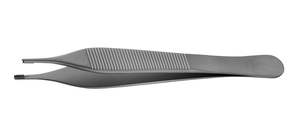 Instrumentos Quirúrgicos, Pinzas Adson Brown para Tejidos Delicados, 7x7 Dientes, Acero Inoxidable, Juego de Instrumentos con Certificación CE, Manual - Product Image 2