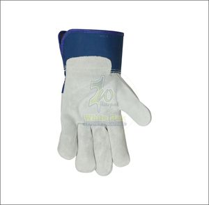 ถุงมือช่างงานหนักแบบปรับแต่งได้ ระบายอากาศ กันลื่น ป้องกันการกระแทก หนังวัวแท้ ป้องกันมือและแขน บริการ OEM เพื่อความปลอดภัย - Product Image 3