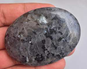 Lot de pierres de palmier en larvicite, électrostimulation, en cristal scintillant, larvicite de guérison, grande pierre précieuse métallique - Product Image 2