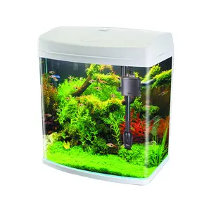 4L de vidrio Mini iluminación Led tanque de peces de acuario
