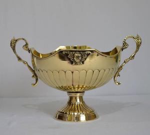 Vantage Bol de service en laiton gaufré de luxe moderne fantaisie Plat de service Alimentaire Usage maison et cuisine Désherbage Parties Utilisation - Product Image 3