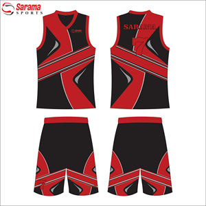 Ensemble d'uniformes de basket-ball maillot de basket-ball réversible personnalisé design uniforme couleur bleu motif avec logo personnalisé - Product Image 2