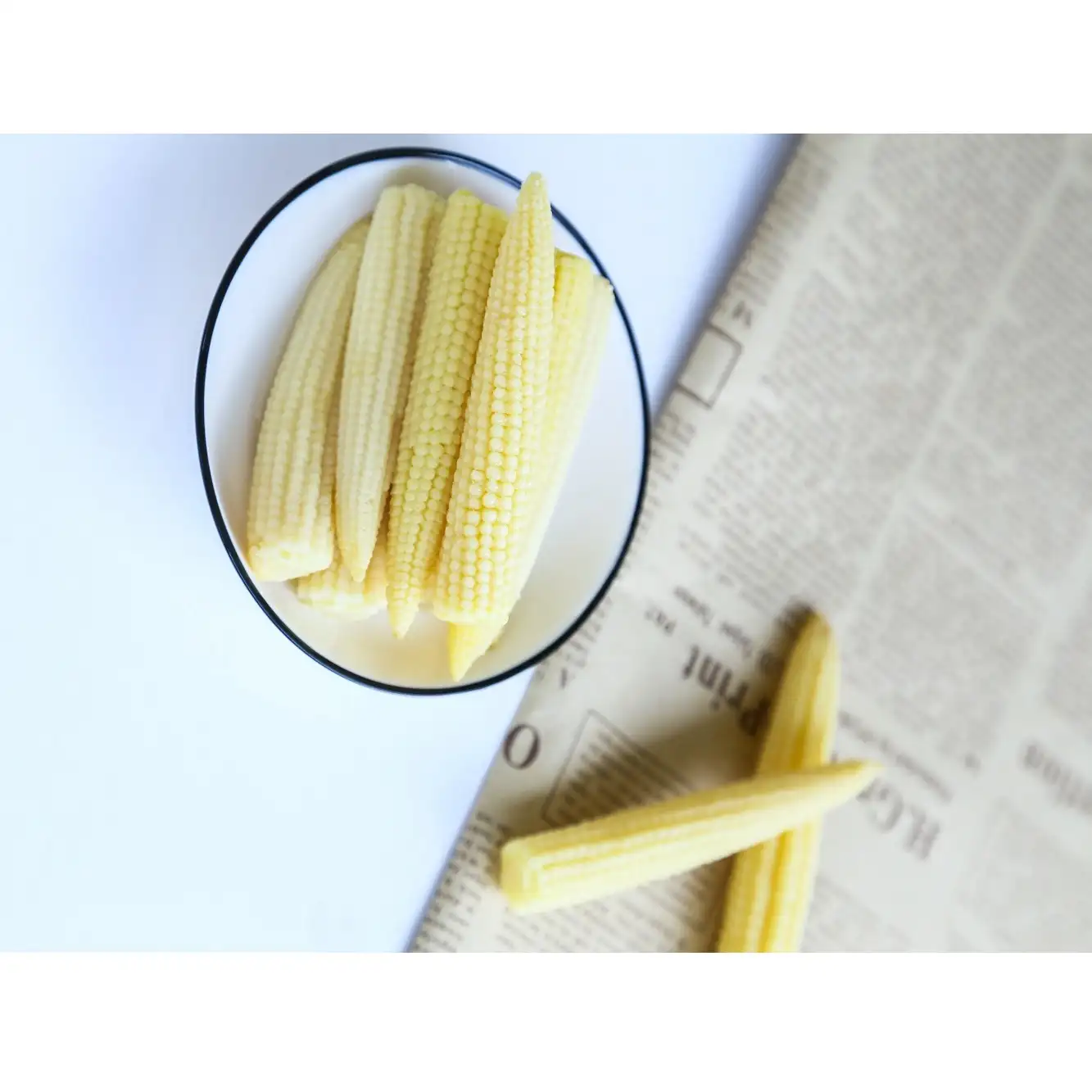 Guaranteed Quality Low Price Young Corn Whole Part Organic Canned Baby Corn with Salty Steamed Water Preservation Process