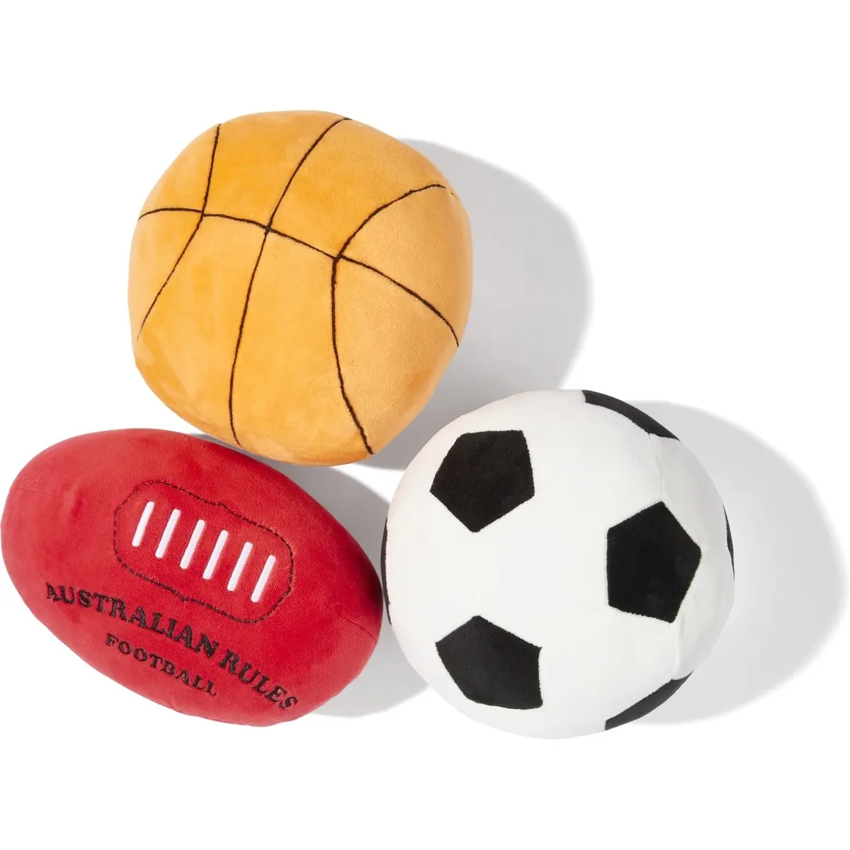Плюшевый спортивный мяч в ассортименте, супер мягкий спортивный мяч, баскетбол, футбол, регби, НФЛ, прочные плюшевые игрушки для детей