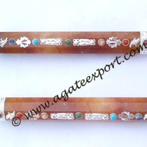 Cuarzo de oro Chakra hecho a mano varitas - Product Image 1