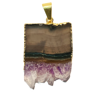 Colgantes de Rodajas de Amatista (Venta al por Mayor) - Product Image 1