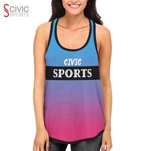 Camiseta sin mangas de yoga larga, transpirable, con estampado informal, talla grande para mujer - Product Image 1