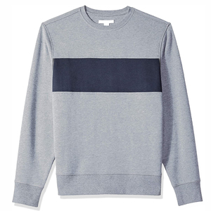 Nouveauté homme col rond 2025 conception chaude OEM sur mesure hommes coton uni avec pulls molletonnés à manches longues - Product Image 4