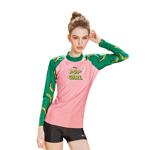 Long Sleeve <b>Women's</b> Rash Guard 84% Polyester +16% Spandex Sizes <b>S</b>-3L - Product Image 1