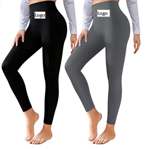 Leggings for Women-Buttery Soft High Waisted <b>Tummy</b> <b>Control</b> Workout Running Black Tights Yoga Pants Reg& Plus - Product Image 5