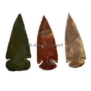Têtes de flèches en Agate polie, 1 pièce, 2 pouces, naturelles - Product Image 5