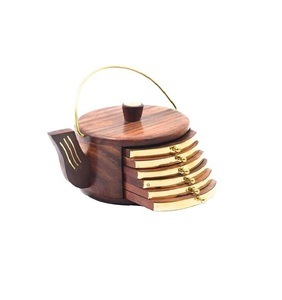 Meilleur design gravé bois thé caboteur ensemble exportateur en gros personnalisé bois caboteur fabricant et fournisseur de l'inde - Product Image 6