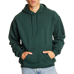 Sweat à capuche unisexe 400Gsm 100% coton col ras du cou manches longues brodées à la mode imprimé solide chaud hiver Streetwear taille - Product Image 6