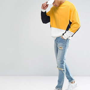 Sudadera Americana de Cuello Redondo de Alta Calidad con Dos Rayas en Contraste, Puños Acanalados y Cinturón, 100% Algodón, Personalizable, para Hombre, Talla Grande - Product Image 3