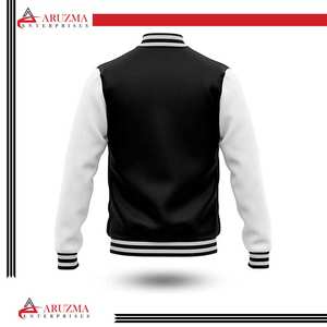 Vestes Lettermen légères et confortables avec fermeture éclair décontractées grande taille de haute qualité pour hommes Veste de baseball universitaire en plein air pour hommes - Product Image 3