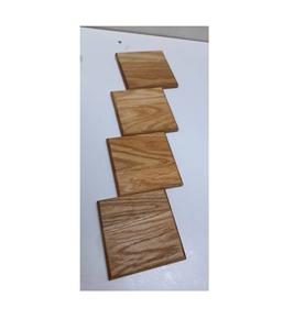 Madera Natural Sin Acabado de Forma Cuadrada con Corteza para Posavasos, Manualidades, Decoraciones Navideñas y de Boda, Pulido a Mano - Product Image 2