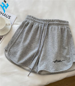 Short de course en coton brodé, nouvelle collection, logo lettres, personnalisé, Stock durable pour femmes, pour la plage, vente en gros, été, - Product Image 4