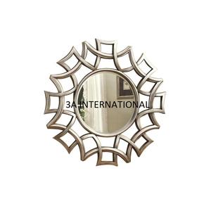 Espejo de pared de forma personalizada de Venta caliente para baño Marco de espejo de pared moderno de calidad sostenible de metal Uso en hoteles y hogares - Product Image 1