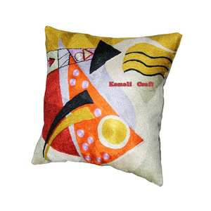 <b>Red</b> modern art <b>red</b> Picasso designer handmade <b>cushion</b> <b>cover</b> - Product Image 2