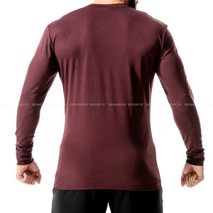 High Quality New Arrival Long Sleeve T- Shirt For Men Custom Gym Workout T-Shirt - Product Image 3