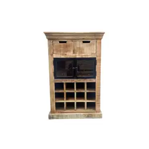 Nice Price New Type Small Wooden Bar Cabinet Home Furniture Wood Cabinet Wine Bottle Racks Holder