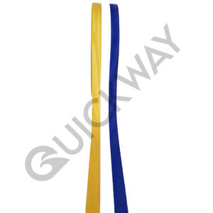 Cintas Personalizadas Grosgrain Cinta Ceremonial Medalla Cintas Personalizadas Color Verde Sólido Con Línea de Diseño Blanco - Product Image 2