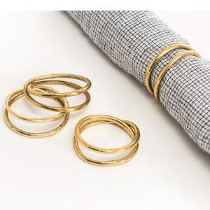 Porte-serviette en métal de luxe fait à la main nouveau Design Table carrée décorative pour la fête de mariage stocké fabriqué exporté - Product Image 2