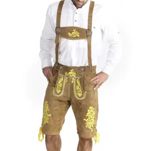 Mens Beierse Ledhosen Oktoberfest Lederhosen Beierse Shorts Custom Design Laatste Duitse Beierse Broek Joggingbroek Mannen 5-7 Dagen