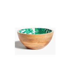 Wooden <b>Salad</b> <b>Serving</b> <b>Bowl</b> and Platter with Enamel Coating Wooden Kitchen Use <b>Bowls</b> for Handmade Polished Product - Product Image 4