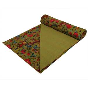 Chất Lượng Hàng Đầu Handmade Bông Kantha <span class=keywords><strong>Quilt</strong></span> Đảo Ngược Chắp Vá Chăn Trang Trí Nghệ Thuật Ném Bộ Đồ Giường Đặt Cho Nhà Khách Sạn Phòng Ngủ - Product Image 1