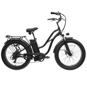 E bike cruiser tipo 48V pneumatico largo 26*4.0 pneumatico e bici fat tire mountain e bike 500w beach cruiser bicicletta elettrica