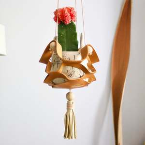 Elegant and Beautiful Leather Plant HangerHigh Quality - Product Image 1
