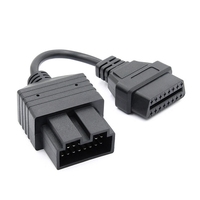 Cable de extensión para diagnóstico de mantenimiento de camiones, conector macho de 16 pines a hembra OBD 2 OBD ll OBD 2