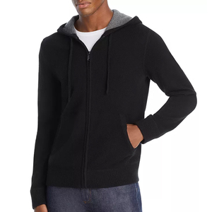 Men fashion plain thick pullover hoodies custom logo printed embroidered men hoodies with custom design and logo - Product Image 1