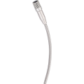 Microphone de bureau professionnel filaire à col de cygne, directionnel cardioïde, à condensateur USB, avec suppression du bruit, construction en plastique/métal