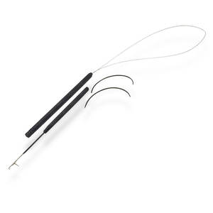 Kit de Herramientas de Pinzas de Acero Inoxidable Atadas a Mano para Extensiones de Cabello, Color Negro - Product Image 3