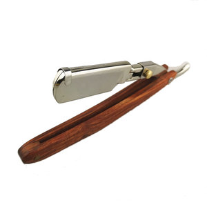 Rasoir de sécurité pliable jetable pour usage domestique Design en bois pratique avec rasage droit et bord de barbier - Product Image 3