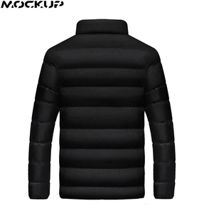 Chaqueta acolchada ecológica de invierno personalizada delgada para exteriores de alta calidad, buena chaqueta cálida de plumón, deportes gaélicos GAA, ropa gaélica GAA - Product Image 4