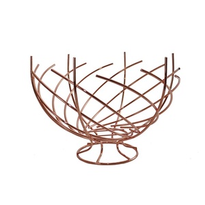 Support de corbeille à fruits décoratif incurvé à la main support de panier de fruits et légumes de stockage de conception personnalisée - Product Image 1