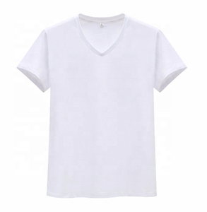 เสื้อยืดแขนสั้นสำหรับผู้ชายผ้าคอตตอนสีทึบพิมพ์โลโก้100% ตามสั่ง - Product Image 5