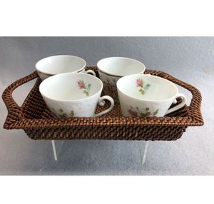 ถาดเสิร์ฟกาแฟหวายดีไซน์ทนทานเหมาะสำหรับโรงแรมเครื่องครัวและอุปกรณ์บนโต๊ะอาหารทรงสี่เหลี่ยมผืนผ้าขนาดใหญ่ - Product Image 6