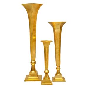 Metal <b>Tall</b> Flower <b>Vase</b> Shiny Polished Handmade Designer Flower Holder Classic Stylish Hot Selling Fancy metal Flower <b>Vase</b> - Product Image 4