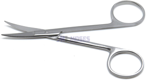 Ciseaux dentaires incurvés à l'iris 4.5 "Instruments de coupe orthodontiques de premiers soins chirurgicaux vétérinaires cisaillement - Product Image 6
