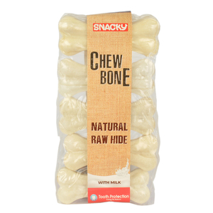 ขนมสุนัขใส่ขนมกระดูกอัดเม็ดสีขาวขนาด3นิ้วแพ็ค5ชิ้น - Product Image 1