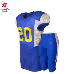 Haut maillot de football américain garçons vêtements de sport en polyester personnalisables XL techniques imprimées par sublimation avec numéro unique - Product Image 1