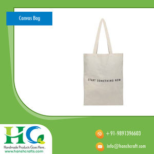 Bolsa de compras de lona reciclable con buen almacenamiento disponible para su uso - Product Image 5