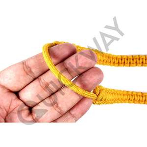 Cordón de hombro de uniforme ceremonial de diseño personalizado, nailon 100%, color dorado personalizado, cantidad al por mayor - Product Image 3