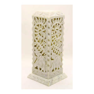 Torre de varita de incienso con diseño de grabado, piedra Natural de calidad - Product Image 1