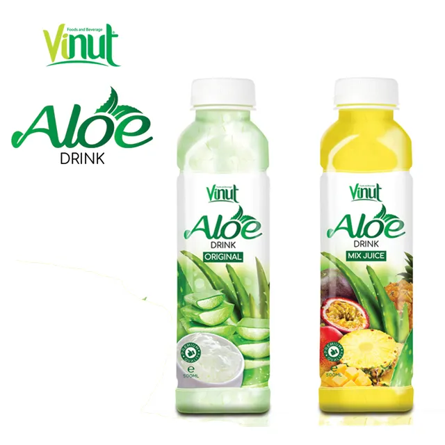 500ml VINUT Bottled High Quality Tasty Aloe Vera Soft Juice Drink Original Made in Korea Bulk Puree Can (tinned) Fresh-squeezed
