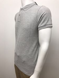 Chemise formelle à manches courtes unie pour homme, 100% coton, tissu tricoté, taille plus, teinture unie, séchage rapide, 220g - Product Image 3